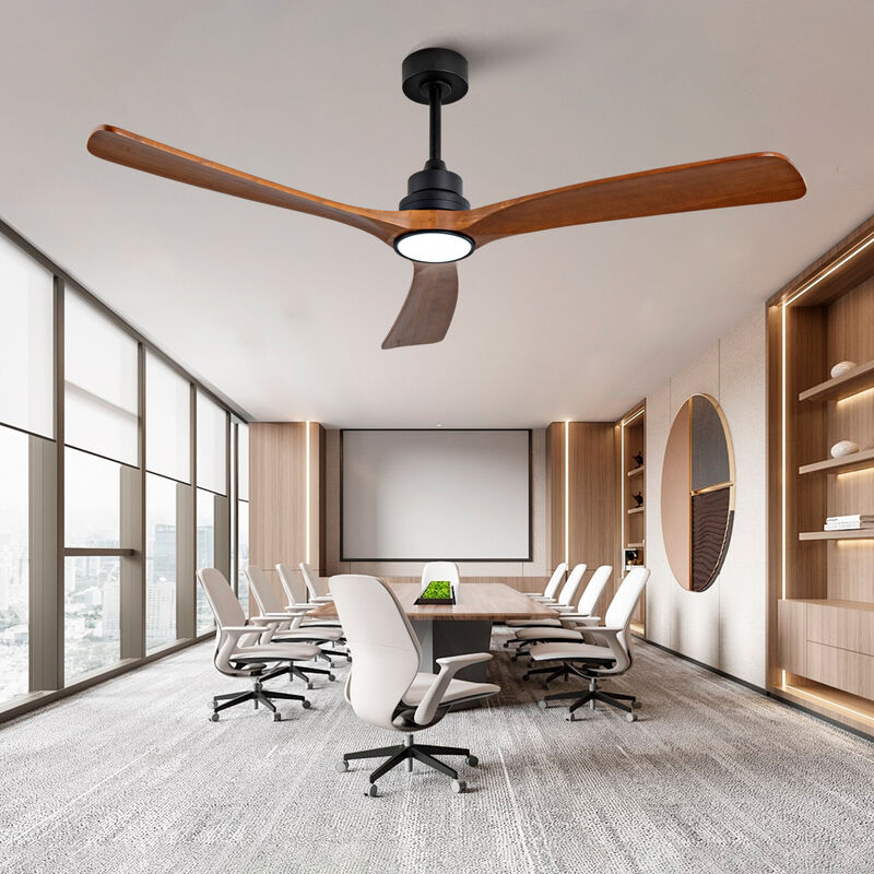60" Solid Wood Blade Ceiling Fan image number 5