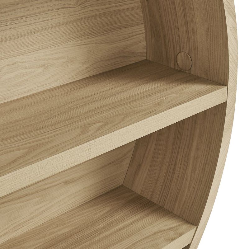 Romy 47" Round Wall Book Shelf image number 5