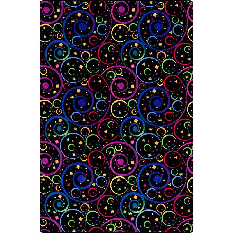 Joy Carpets Neon Lights Fun and Games, Area Rug image number 0