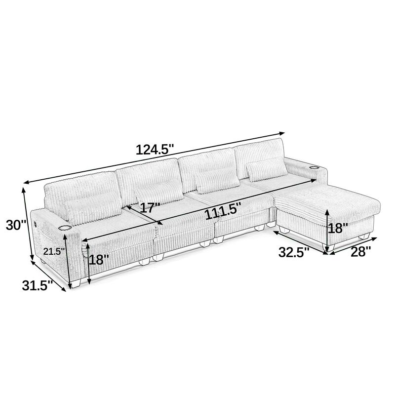 Hutamp Modular Sectional Sofa image number 9