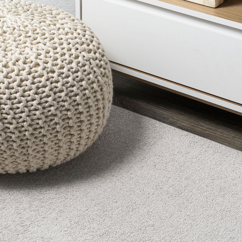Haze Solid Low Pile Oval Area Rug