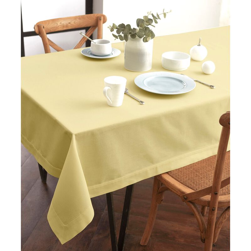 Solino Home 75% Cotton X 25% Linen Tablecloth | Dru - Cotton Linen Plain