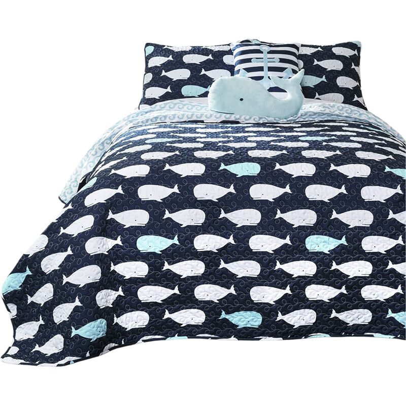 5-Piece Cotton Clip Dot Comforter Set, Premium Softness and Style