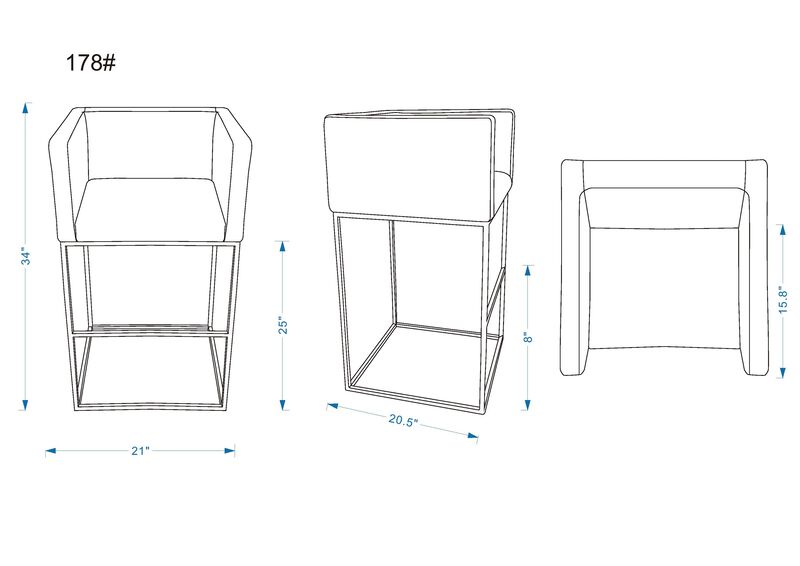 Embassy Cream Counter Stools (Set of 3)