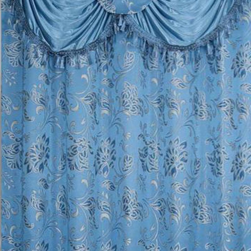 Rt Designers Collection Clayton 2-Piece Double Panel High-Quality Room Darkening Grommet Curtain - Each Panel 54" X 84" Blue