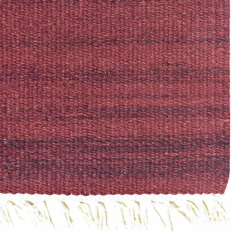 RUGSOTIC CARPETS HAND WOVEN FLAT WEAVE KILIM WOOL ECO-FRIENDLY AREA RUGS - Square Shape, Solid Plain Design, Low Pile  Handmade Area Rugs for Living Room, Bed Room (D00111) image number 3