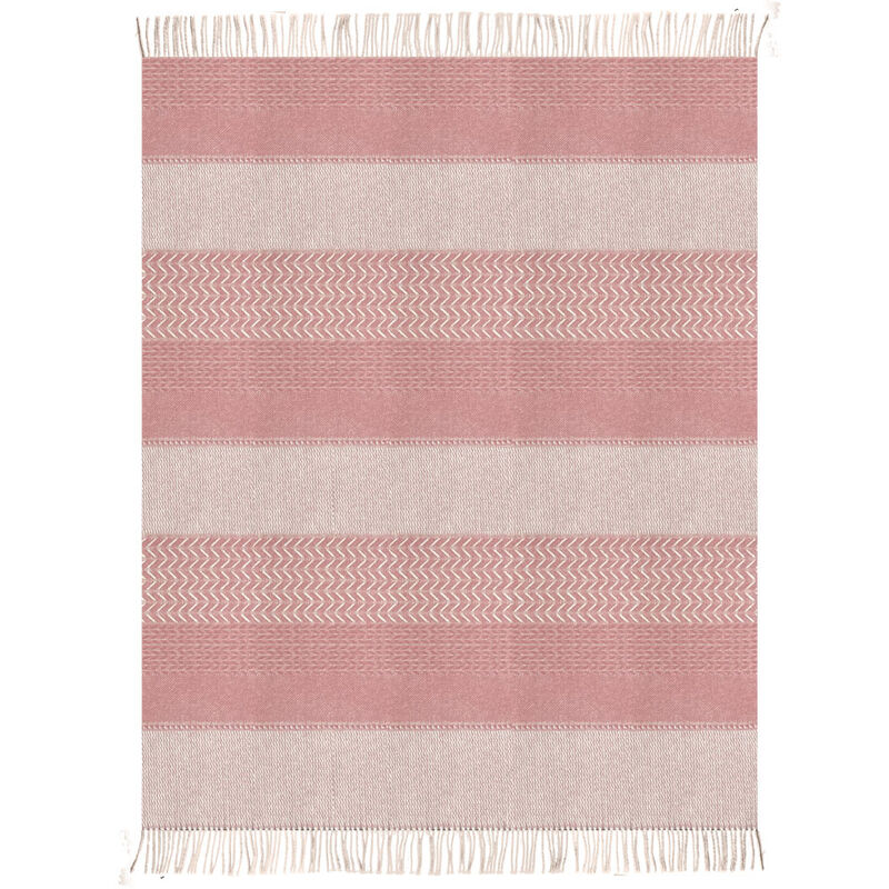 Uptown wool throw pink