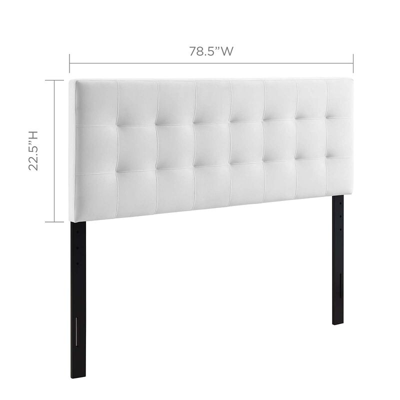 Lily King Biscuit Tufted Performance Velvet Headboard image number 2