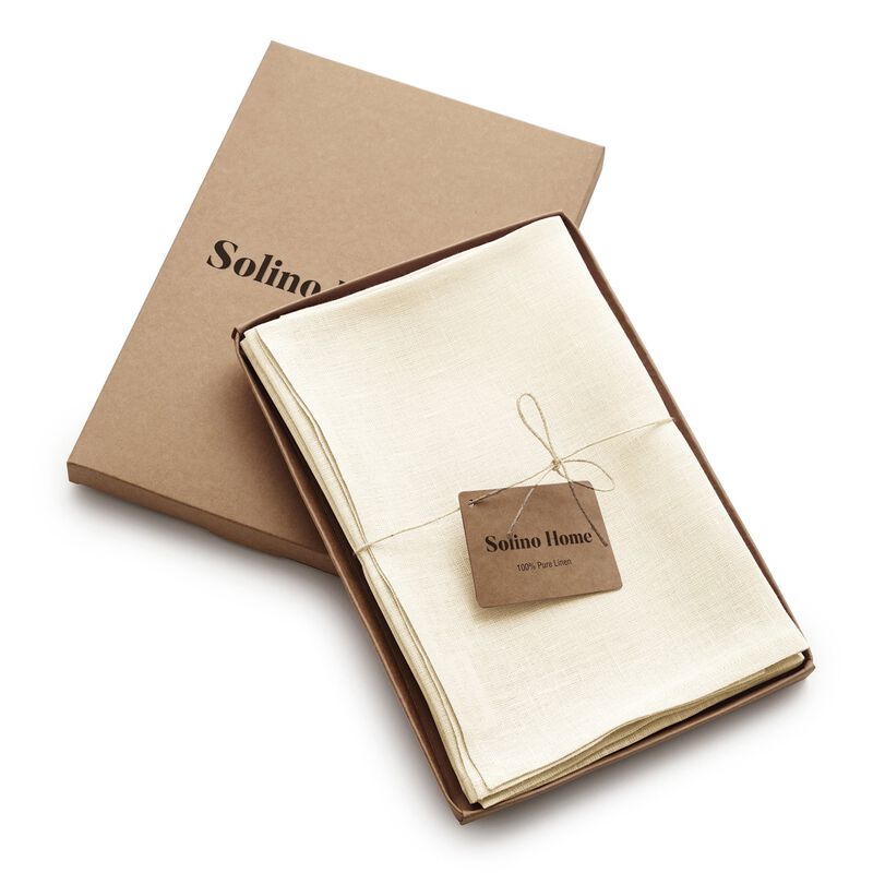 Christmas Linen Dinner Napkins 20 x 20 in Set of 4 - Fete, Solino Home