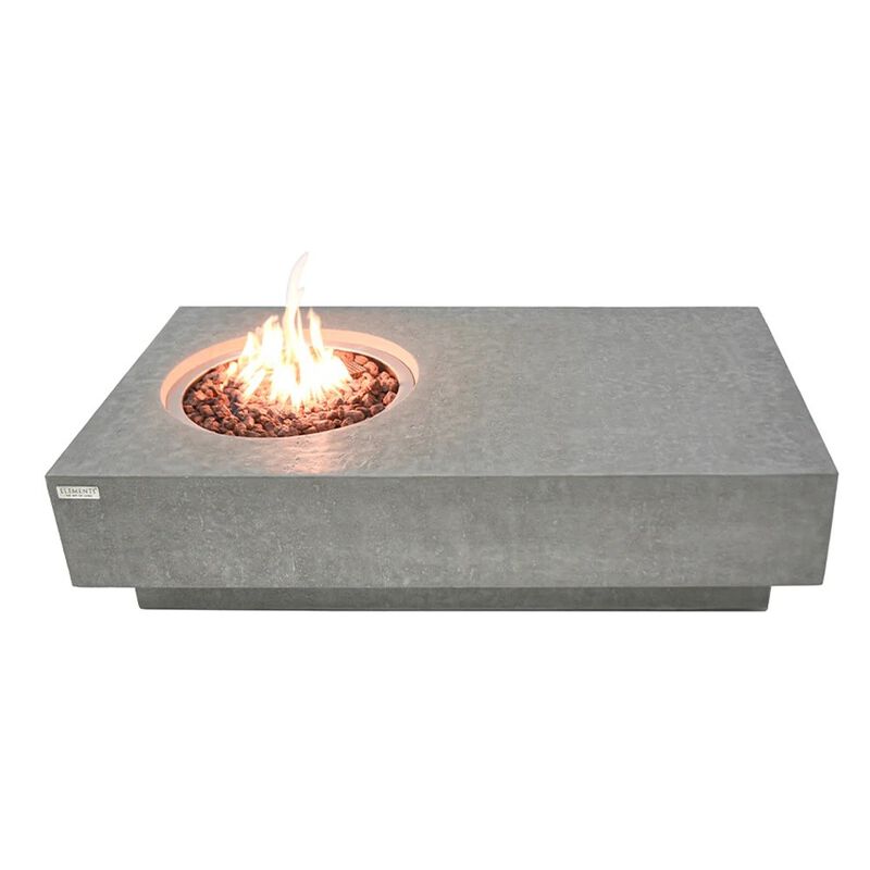 Elementi Metroplis Concrete Outdoor Patio Fire Pit Table image number 0