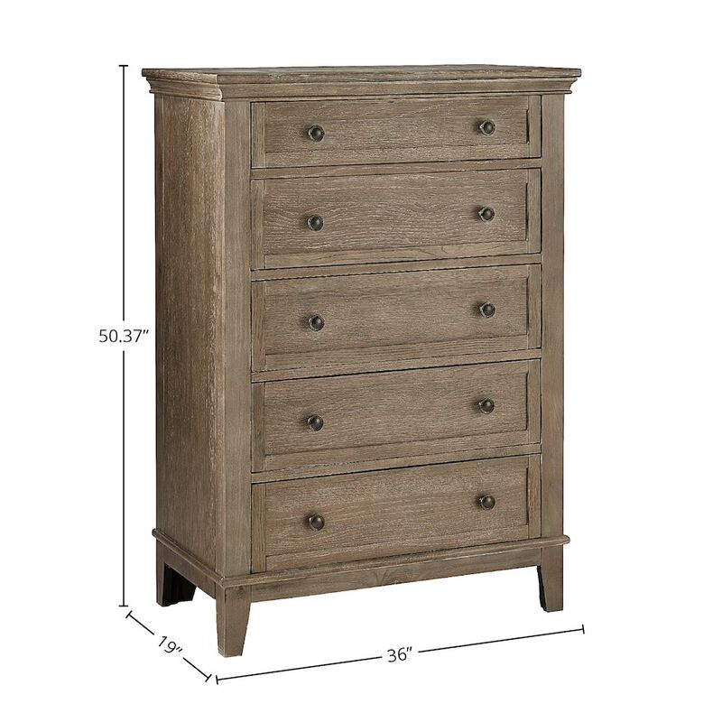 Westwood Design Leland 5-Drawer Chest, Sandwash image number 1