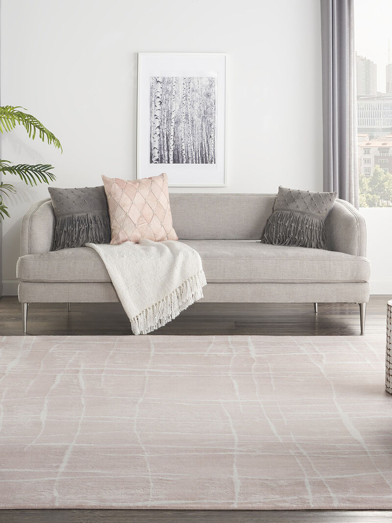 Whimsicle WHS09 Pink/Ivory 7' x 10' Rug image number 1