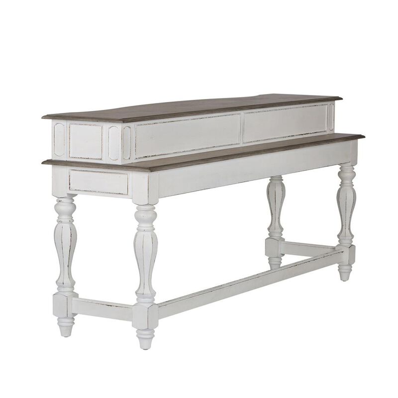 Liberty Furniture Magnolia Manor Console Bar Table in Antique White image number 2