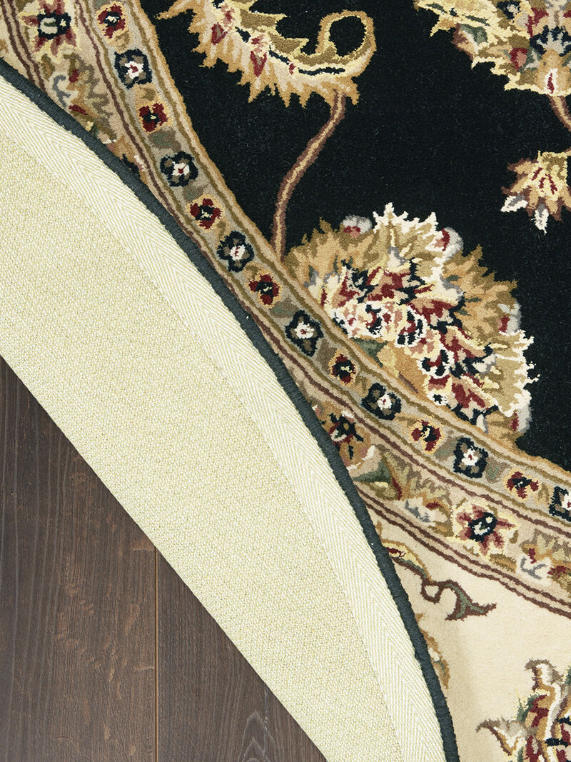 Nourison 2000 2022 Black 4' x Round Rug image number 1