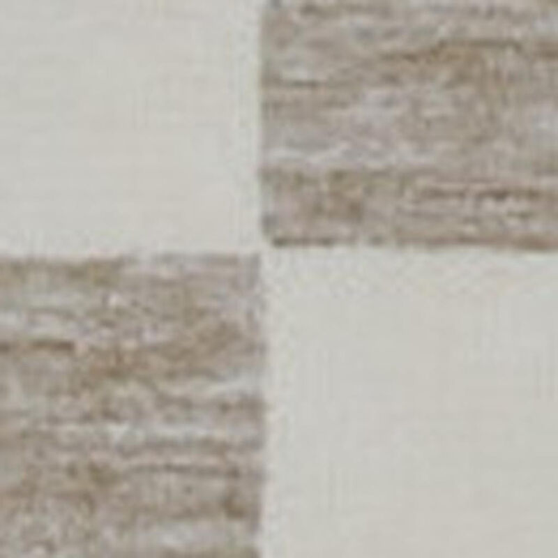 HomeRoots Checkered Power Loom Area Rug image number 0