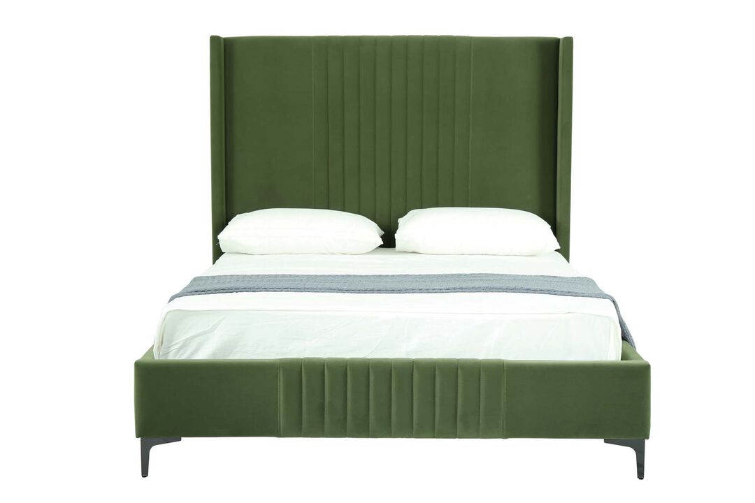 Promenade Green Queen Bed