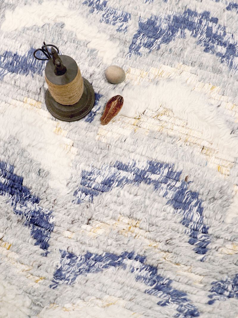 Pasargad Home Casablanca Moroccan Hand-Knotted Wool Area Rug- 5' 0" X 7'10"