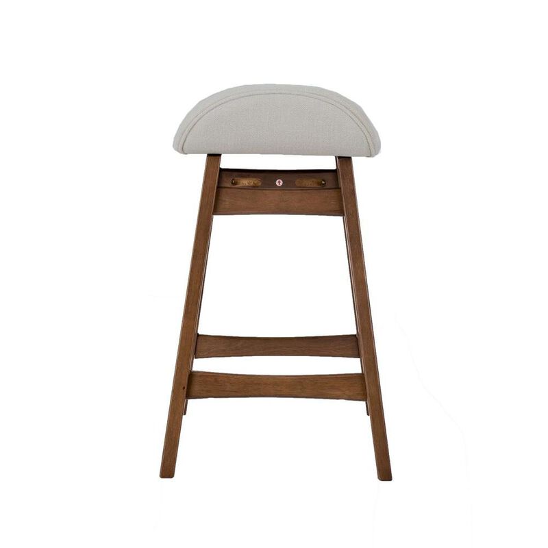 Starlight Canyon Home Light Tan Counter Height Chair – Wooden Bar Stool with Back for Kitchens