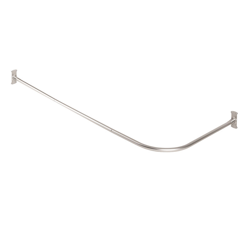Utopia Alley 28-68" L-Shaped Corner Shower Rod, Non-Adjustable Rust-Free Large Space Shower Rod, Need Drilling image number 0