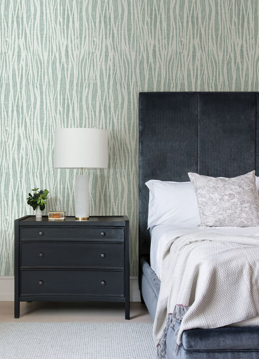 Nazar Green Green Stripe Wallpaper