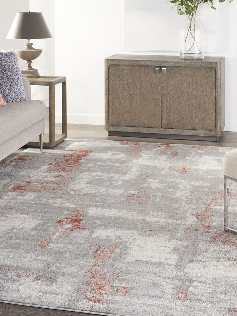 Elation ETN06 Gray/Brick 9' x 12' Rug