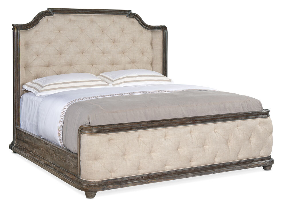 Traditions California King Upholstered Panel Bed