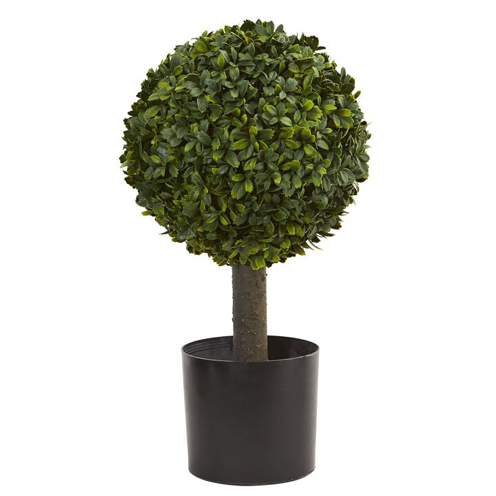 HomPlanti 21 Inches Boxwood Ball Topiary Artificial Tree