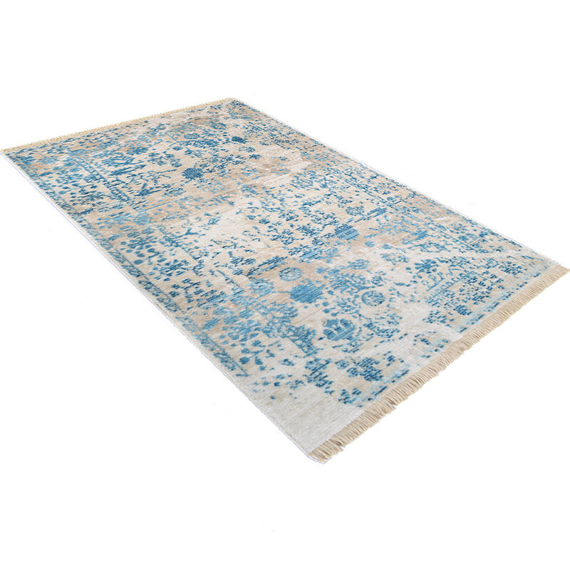 RUGSOTIC CARPETS MACHINE MADE POLYESTER AREA RUGS  - Rectangle Shape, Classic Oriental Traditional  Design, Low Pile Machine Made Area Rugs (M00075) image number 2