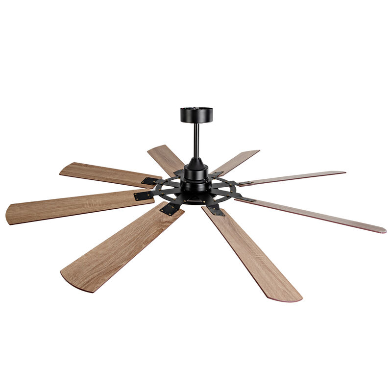 ELEMENT ACE 72-Inch 8-Blade Ceiling Fan with Dimmable Integrated Light, Remote Control, Reversible Quiet DC Motor for Indoor and Covered Outdoor Spaces image number 0