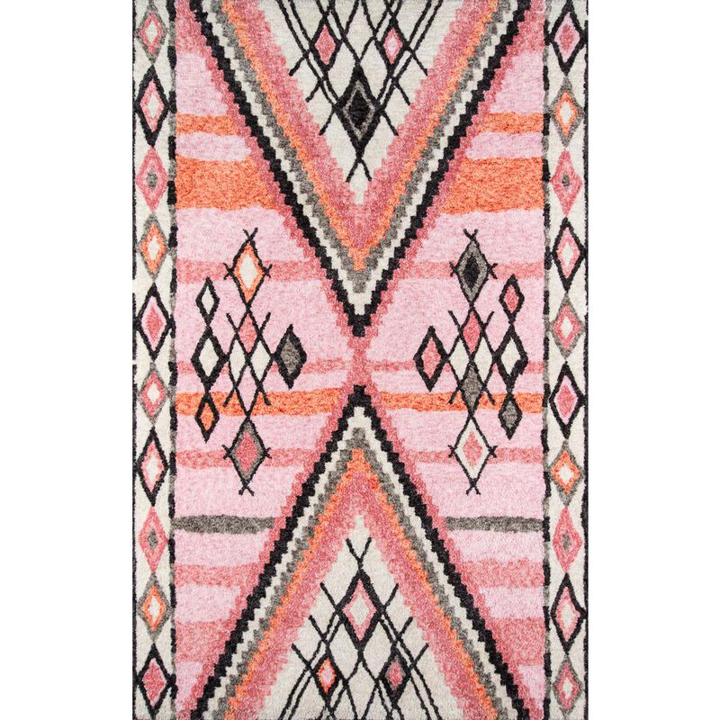 Momeni Contemporary Rectangle Area Rug, Pink, 7'6 X 9'6