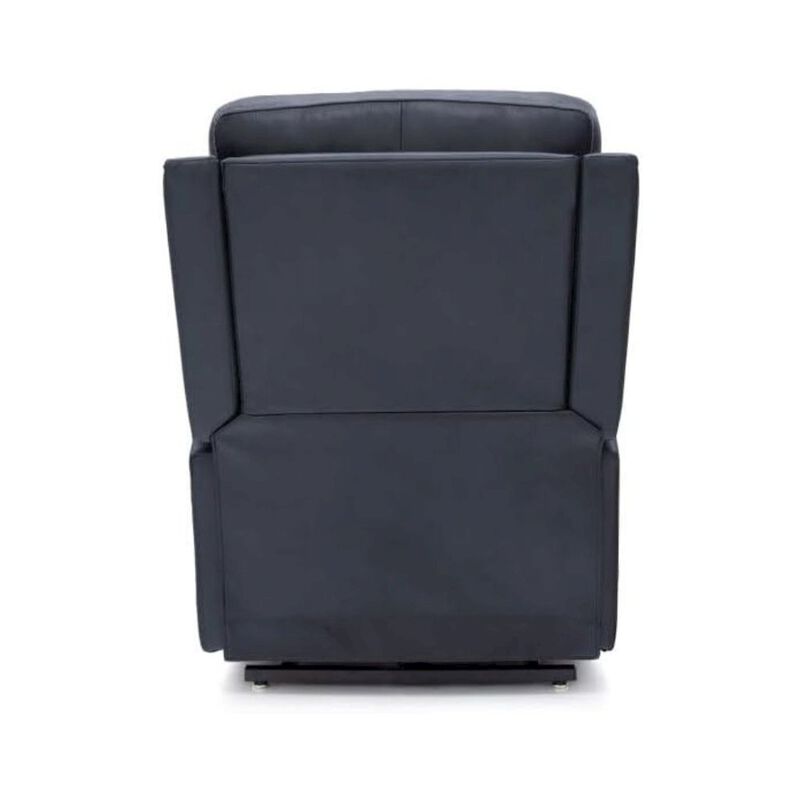 Blue Leather Recliner Chair with Lift, Heat, Power Headrest, and USB image number 7
