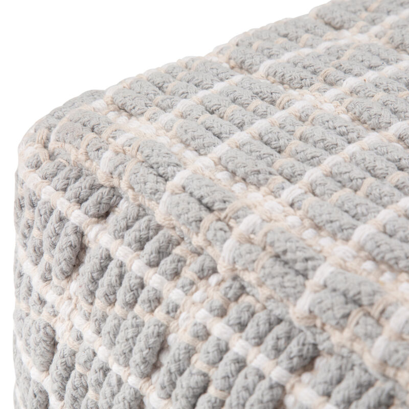 Simpli Home Noreen Square Pouf image number 4