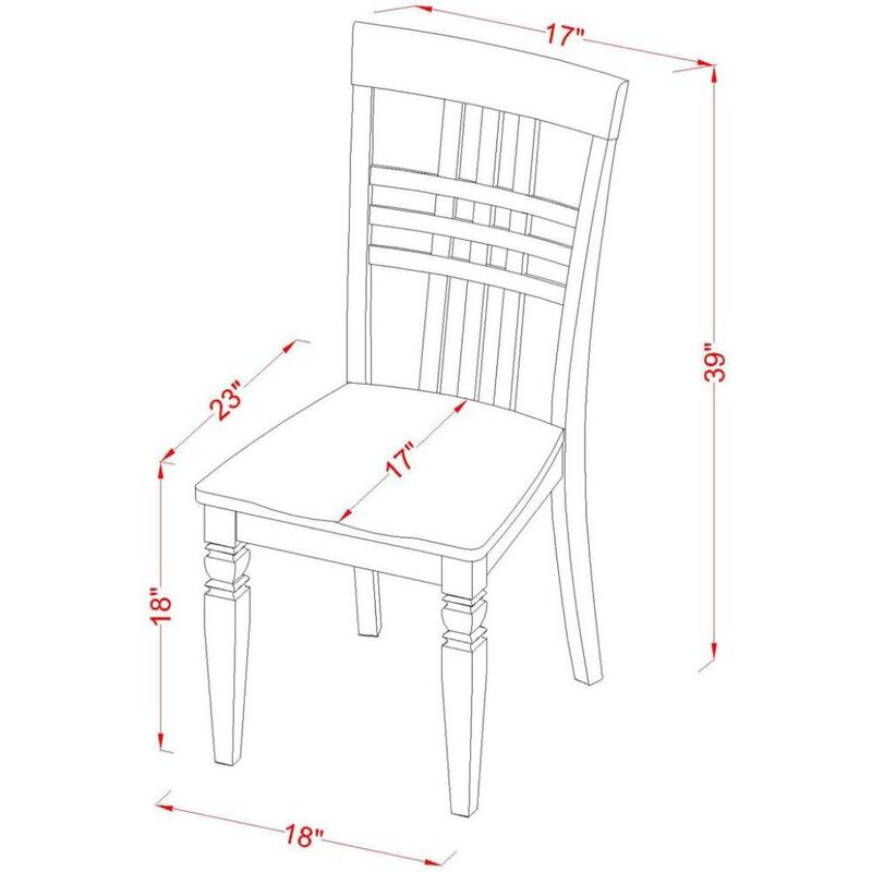 Dining Room Set Black & Cherry