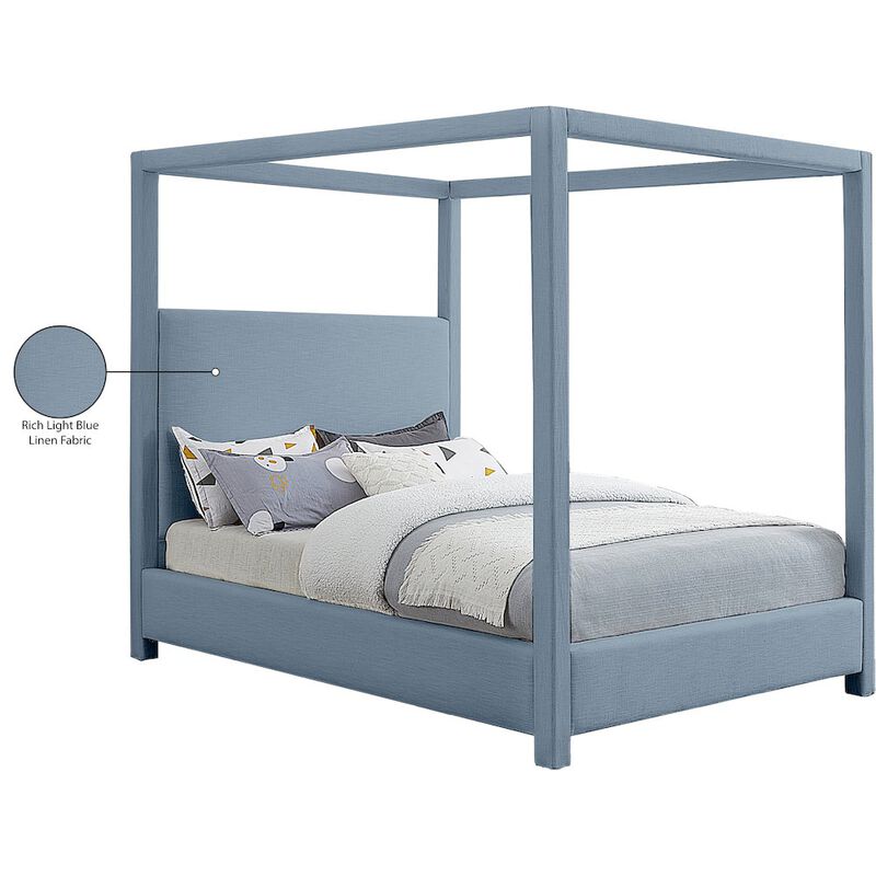 Meridian Furniture Emerson Sky Blue King Bed