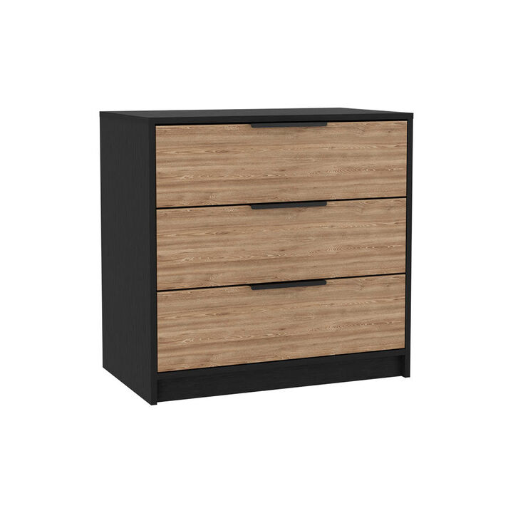 Compact Modern Three-Drawer Dresser for Bedroom Organization