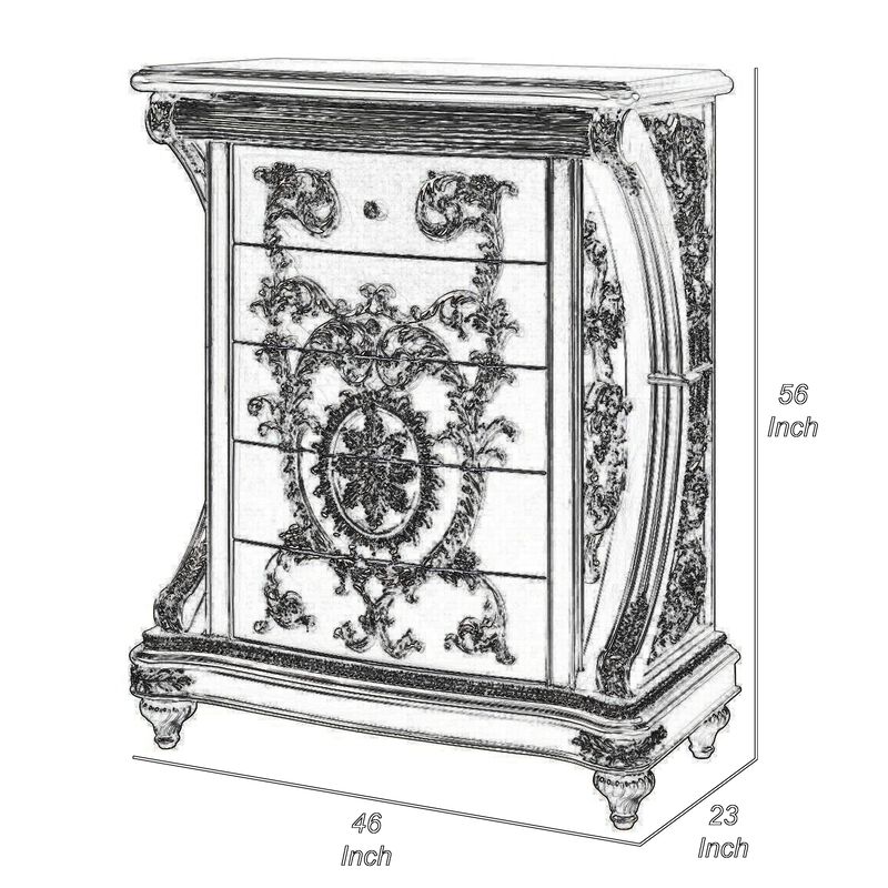 Dove Tall Dresser Chest image number 4