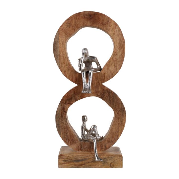 17x7 Figured In 2 Wood Rings