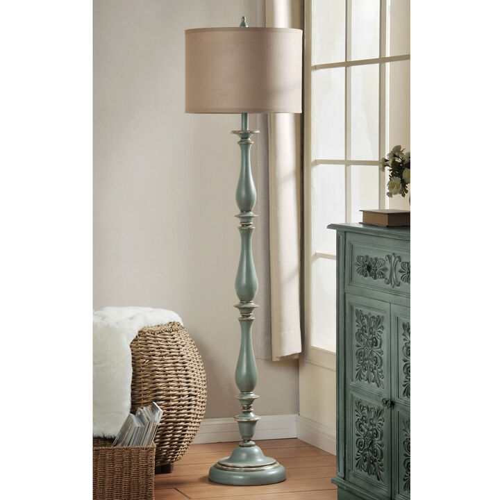 Avignon Blue Floor Lamp