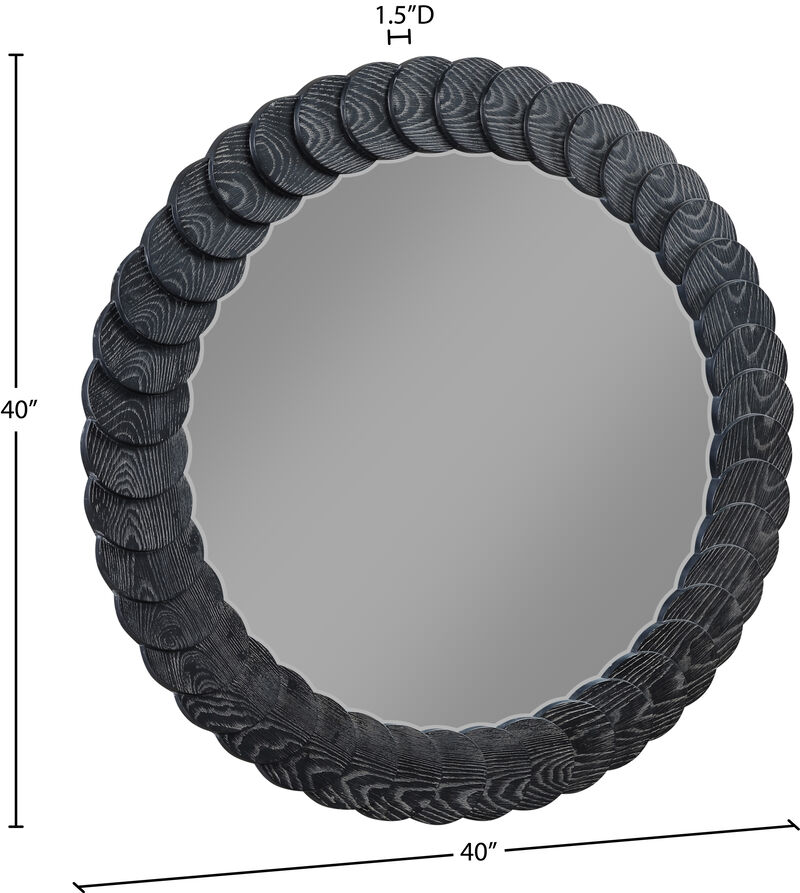 Meridian Furniture Revolve Black Mirror image number 5