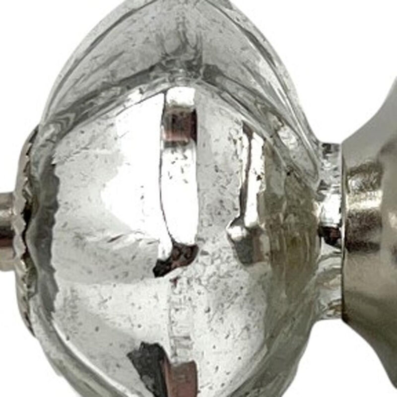 HomeRoots Set of Six Silver Glass Drawer Pull Knobs image number 4
