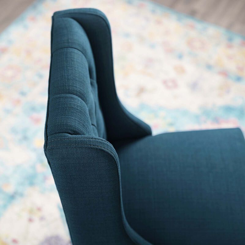 Baronet Tufted Button Upholstered Fabric Counter Stool image number 6