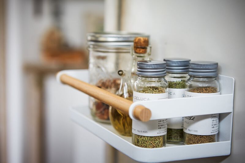 Magnetic Storage Caddy - Steel + Wood image number 2