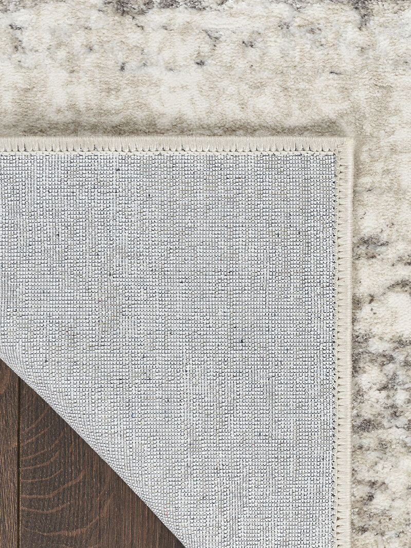 Glitz GLZ10 Cream/Gray 5'3" x 7'3" Rug