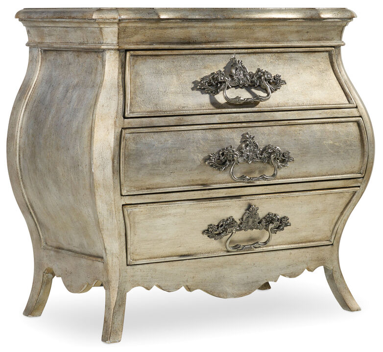 Sanctuary Nightstand in Silver