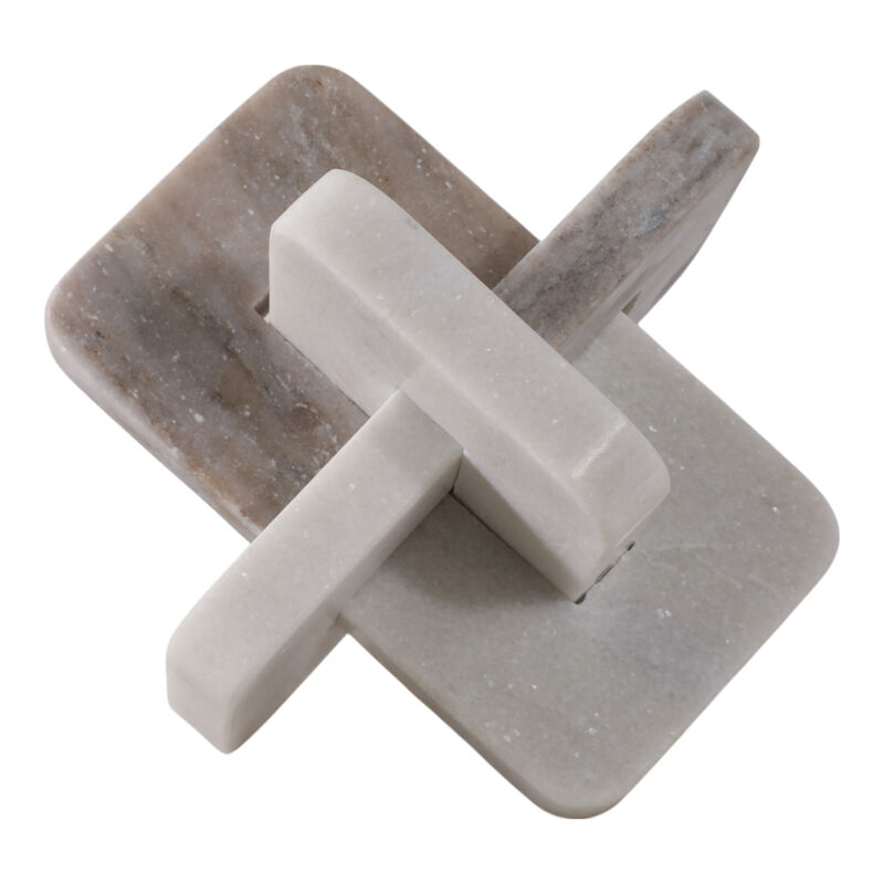 7" Marble Knot, White/beige image number 3