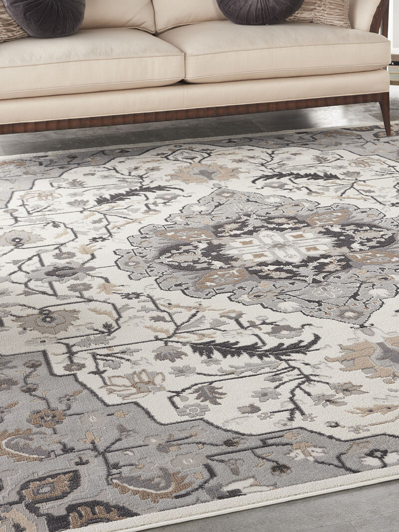 Elation ETN09 Ivory/Gray 7'10" x 9'10" Rug