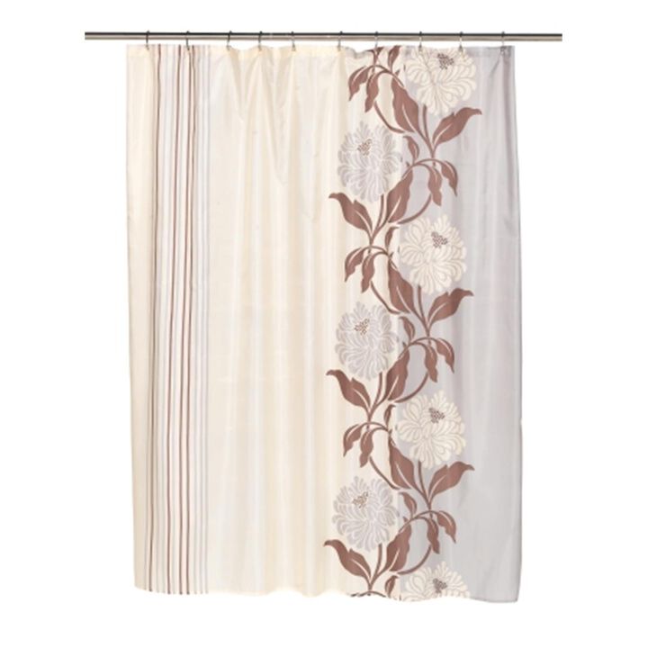 Carnation Home Fashions FSCCH13 Chelsea Fabric Shower Curtain in