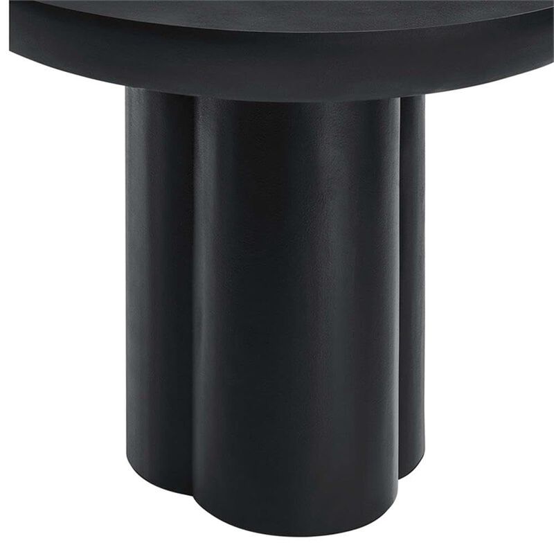 Modway EEI-6762-BLK Caspian 40" Round Concrete Dining Table, Black image number 3