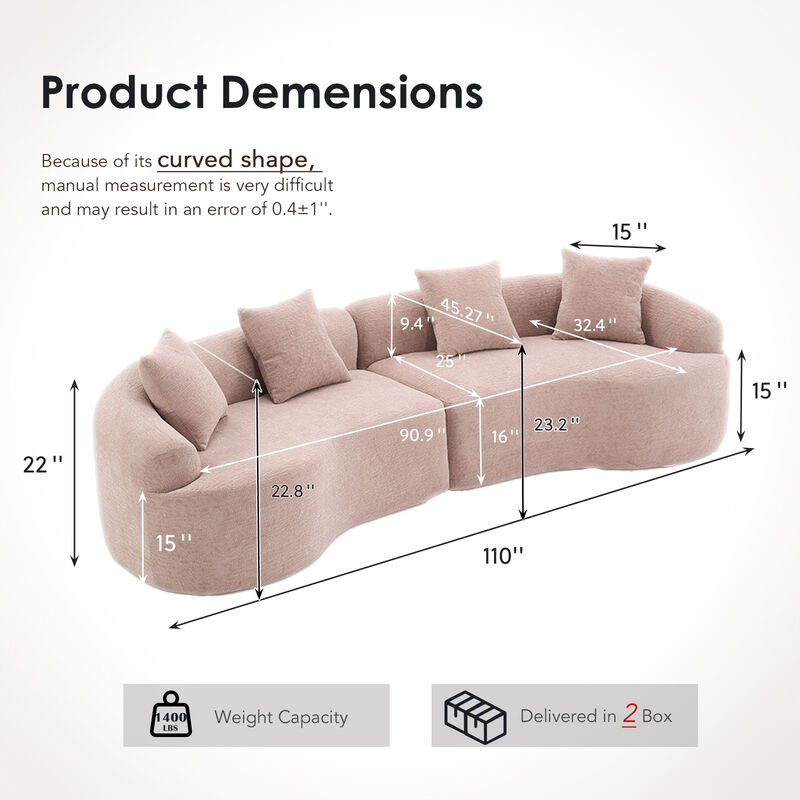 Stowag Curved Boneless Sofa image number 9