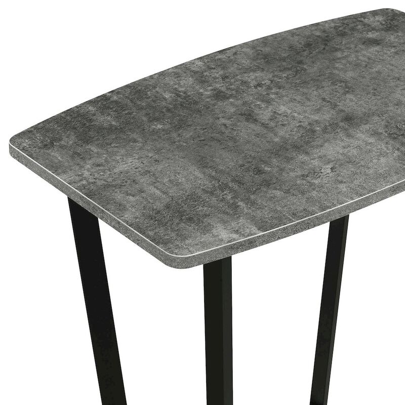 Convenience Concepts Graystone End Table with Shelf